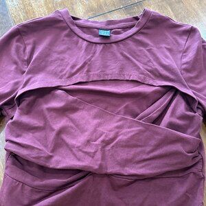 SHEIN Maroon Long Sleeve Top 🍂👚